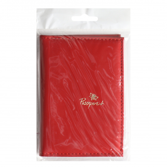 Обложка  для паспорта искусственная кожа, продублирована поролоном, цвет красный KLERK Velvet 213930