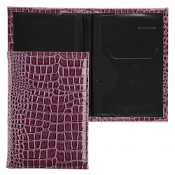 Обложка для паспорта искусственная кожа, цвет фиолетовый deVENTE 1030804
