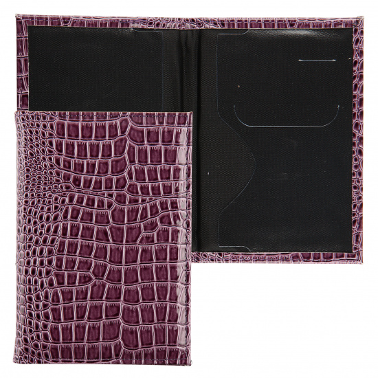 Обложки для паспорта искусственная кожа, цвет фиолетовый deVENTE 1030804