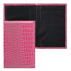 Обложка для паспорта искусственная кожа, цвет розовый deVENTE 1030809