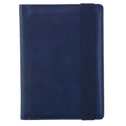 Обложка  для паспорта, искусственная кожа, на резинке, цвет синий, deVENTE, Detent, 1030501