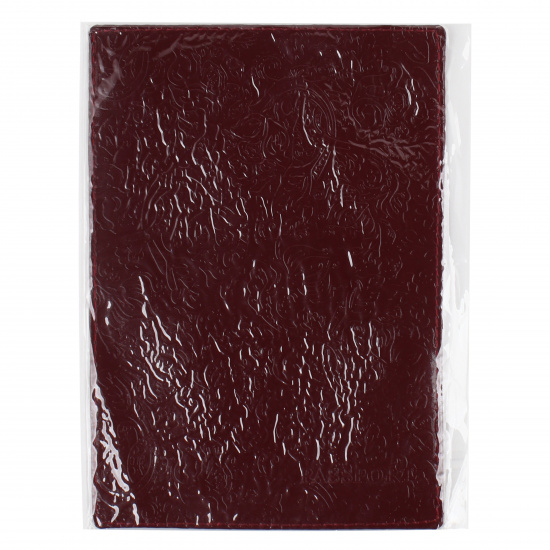 Обложка  для паспорта натуральная кожа, цвет бордовый Attomex 1030607