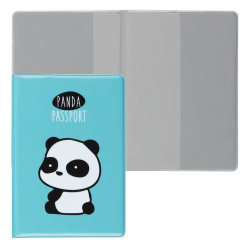 Обложка для паспорта ПВХ KLERK Panda печать без уголков 214079