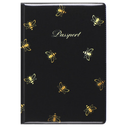 Обложка для паспорта ПВХ KLERK Busy Bee печать без уголков 230865