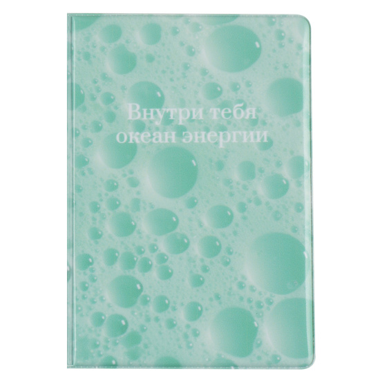 Обложка  для паспорта ПВХ KLERK Мятные пузырьки 232610