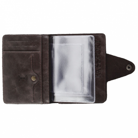 Обложка для автодокументов натуральная кожа, 1 открытый карман, цвет коричневый Domenico Morelli Титан Domenico Morelli DM-ODO08-K024-R