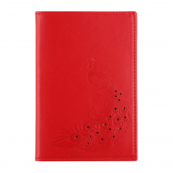 Обложка для автодокументов натуральная кожа, 2 открытых кармана, цвет красный Borasco Bird BR-OD01-K007-L09