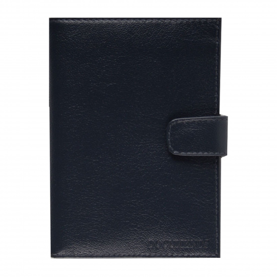 Обложка для автодокументов натуральная кожа, 1 открытый карман, цвет синий Fabula Largo BV.8.LG