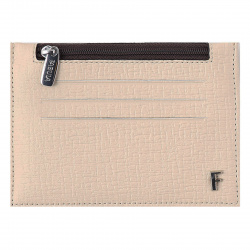 Кардхолдер кожа Soft 9*12 тисн отстроч K.23/1.BA бежевый