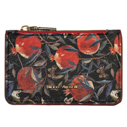 Картхолдер к/з 12*8 BrunoVisconti Flora Гранат 14-096/03