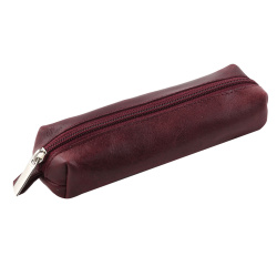 Ключница женская кожаная 3*14 Grand 02-604-0543 на молнии бордо