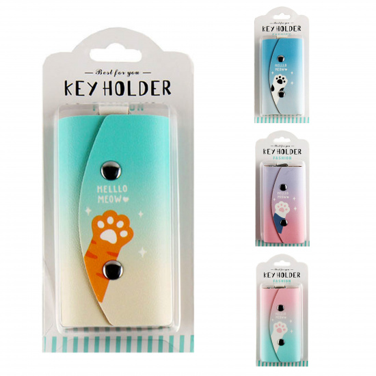 Ключница для женщин искусственная кожа, 5*10 см, на кнопках Meow КОКОС 207237 PRESIDENTZT
