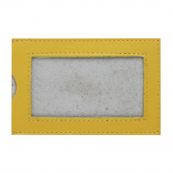 Футляр для проездного документа натуральная кожа, 6.5*10cм, цвет желтый Grand 02-037-0730