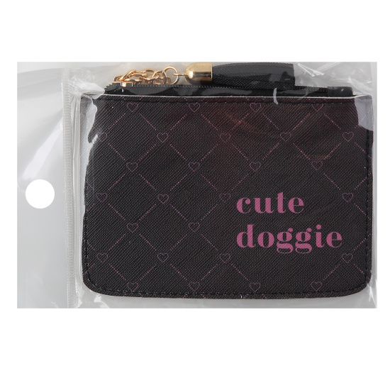 Картхолдер, искусственная кожа, 90*120 мм, цвет черный, Cute doggie, КОКОС, 251866