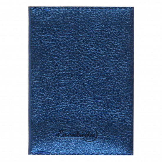 Картхолдер искусственная кожа, 70*100мм, цвет синий металлик Наппа Феникс 48405