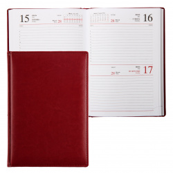 Ежедневник датированный 2022 год, А5, 176 листов, книжный переплет, цвет бордовый Sarif Classic Hatber 176ЕдД5_00406