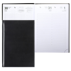 Ежедневник датированный 2023 год, А5, 176 листов, книжный переплет, цвет черный Visa Attomex 2232373