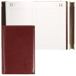 Ежедневник полудатированный, А5+, 208 листов, цвет бордовый Boss BrunoVisconti 3-404/270
