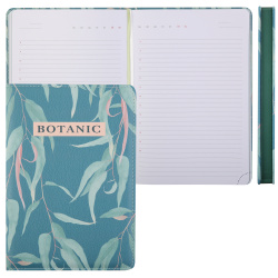 Ежедневник, недатированный, А5, твердый картон 7Бц, кожзам, поролон, 136 листов, цвет оливковый, Botanic, deVENTE, 2334617