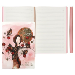 Ежедневник недатированный, А5, интегральная, кожзам, 120 листов, цвет розовый by LINA KREIDA Малина Escalada 64014