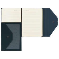 Ежедневник недатированный, А5, твердый картон 7Бц, кожзам, 168 листов, цвет синий Style FIORENZO 210129