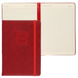 Ежедневник недатированный, А5, твердый картон 7Бц, кожзам, поролон, 168 листов, цвет бордовый Note Book FIORENZO 213361