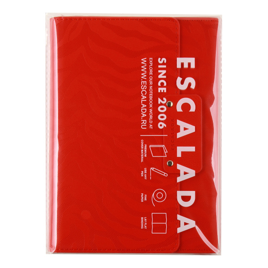 Ежедневник недатированный, А5, интегральная, кожзам, 160 листов, цвет красный Матлассе Escalada 63988