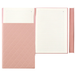 Ежедневник недатированный, А6, интегральная, кожзам, 160 листов, цвет розовый Степ Escalada 64030