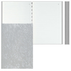 Ежедневник, недатированный, А6, интегральная, кожзам, 160 листов, цвет серый, Аспид глосс, Escalada, 70954