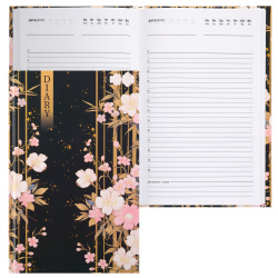 Ежедневник А5 н/д тв обл 7Бц 80л FIORENZO Цветочная фантазия глянц лам 253131