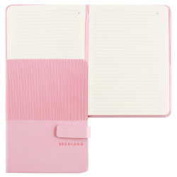 Ежедневник недатированный, А6, твердый картон 7Бц, кожзам, 120 листов, цвет розовый Гоутскин Escalada 64021