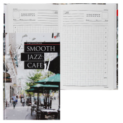Ежедневник А5 (135*207) н/д тв обл 7Бц 136л Jazz cafe глянц лам 3-025/25