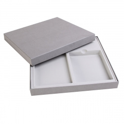 Подарочная упаковка 35*35см под Ежедневник А5+планинг (15*30см) GIFT-BOX-21-GREY сер