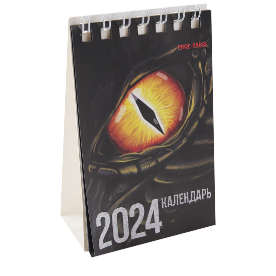 Календарь 2024г домик, перекидной, 65*100 мм, на спирали Символ года 2024-31 Проф-Пресс КН-6456