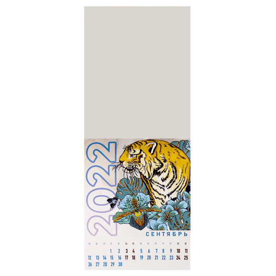 Календарь 2022 настенный магнитный, отрывной, 108*145мм, склейка Год тигра-14 Проф-Пресс КМ-0315