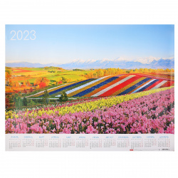Календарь настенный листовой 2023г, 45*60 см Цветущие долины Hatber Кл2_27059