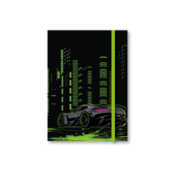 Книжка записная А6 (105*145) 64л линия на резинке тв обл 7Бц КОКОС City car тонир мат лам 253028