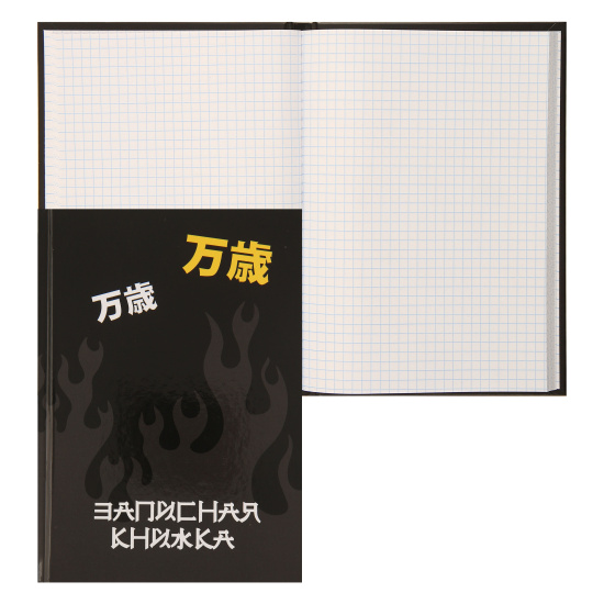 Книжка записная А5 (145*205 мм), 80 листов, клетка, склейка, твердый картон 7Бц Токио КОКОС 241143