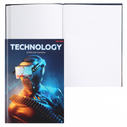 Книжка записная А5 (148*205 мм), 80 листов, без линовки, склейка, твердый картон 7Бц Технологичный солдат Проф-Пресс 80-6479