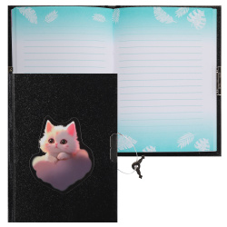Книжка записная, А6, 110*150 мм, 56 листов, линия, книжный переплет, твердый картон 7Бц, Dream Cat, КОКОС, 253016