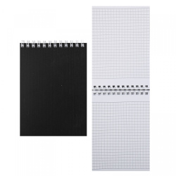 Блокнот, А6, 97*141 мм, 80 листов, клетка, на спирали, KLERK, 253493