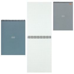 Блокнот, А5, 140*200 мм, 40 листов, клетка, на спирали, Классический дизайн-6, Проф-Пресс, Б40-9316