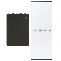 Блокнот, А5, 145*200 мм, 60 листов, клетка, на спирали, пластик, Base, БиДжи, Б5гр60_пл 57752