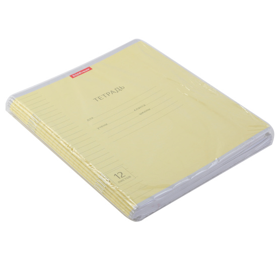 Тетрадь, 12 листов, линия, ассорти 5 видов, Erich Krause, 35206