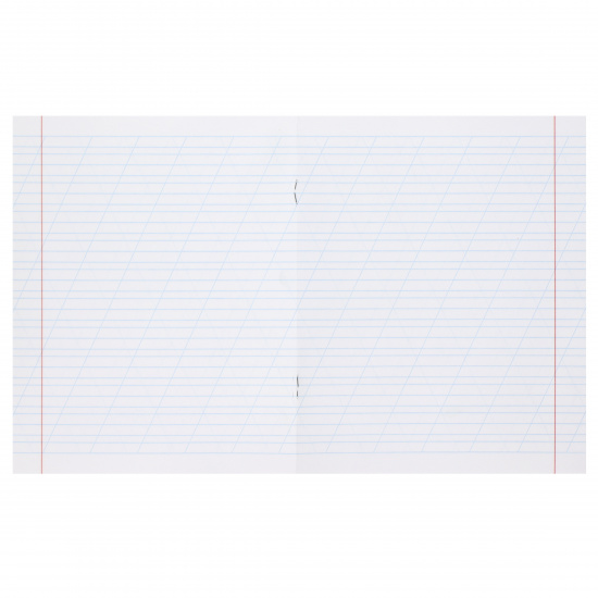 Тетрадь 12 листов, линия косая, с дополнительной горизонтальной, ассорти 5 видов Проф-Пресс Коты каваи 12-8940