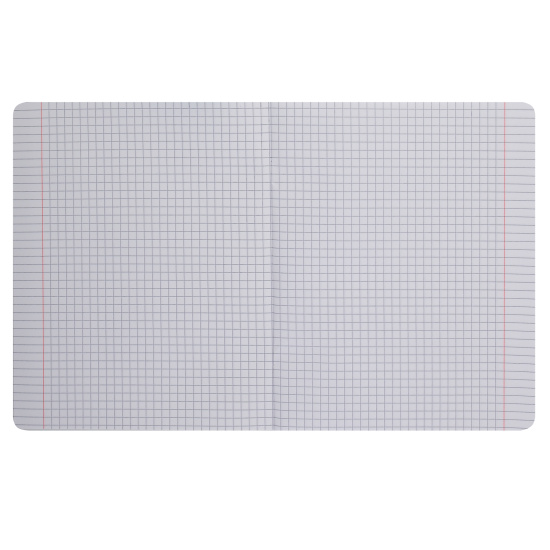 Тетрадь, 24 листа, клетка, пластик, Hatber, Голубая, Классика, 24Т5В1