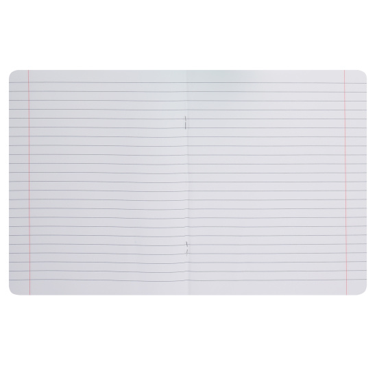 Тетрадь, 24 листа, линия, пластик, Hatber, Зеленая, Классика, 24Т5В2