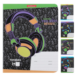 Тетрадь 24л кл Прочее Music 42614 ассорти 5 видов
