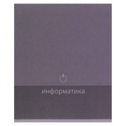 Тетрадь предметная, 48 листов, Информатика, клетка, ламинация матовая, Pictogram, КОКОС, 262186