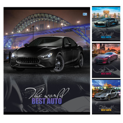 Тетрадь 40л Техника Best auto Т5ск40 6829 ассорти 4 вида